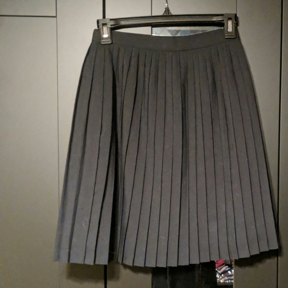 Unlisted Dresses & Skirts - XS Black Pleated High Waisted Side Zip Skirt